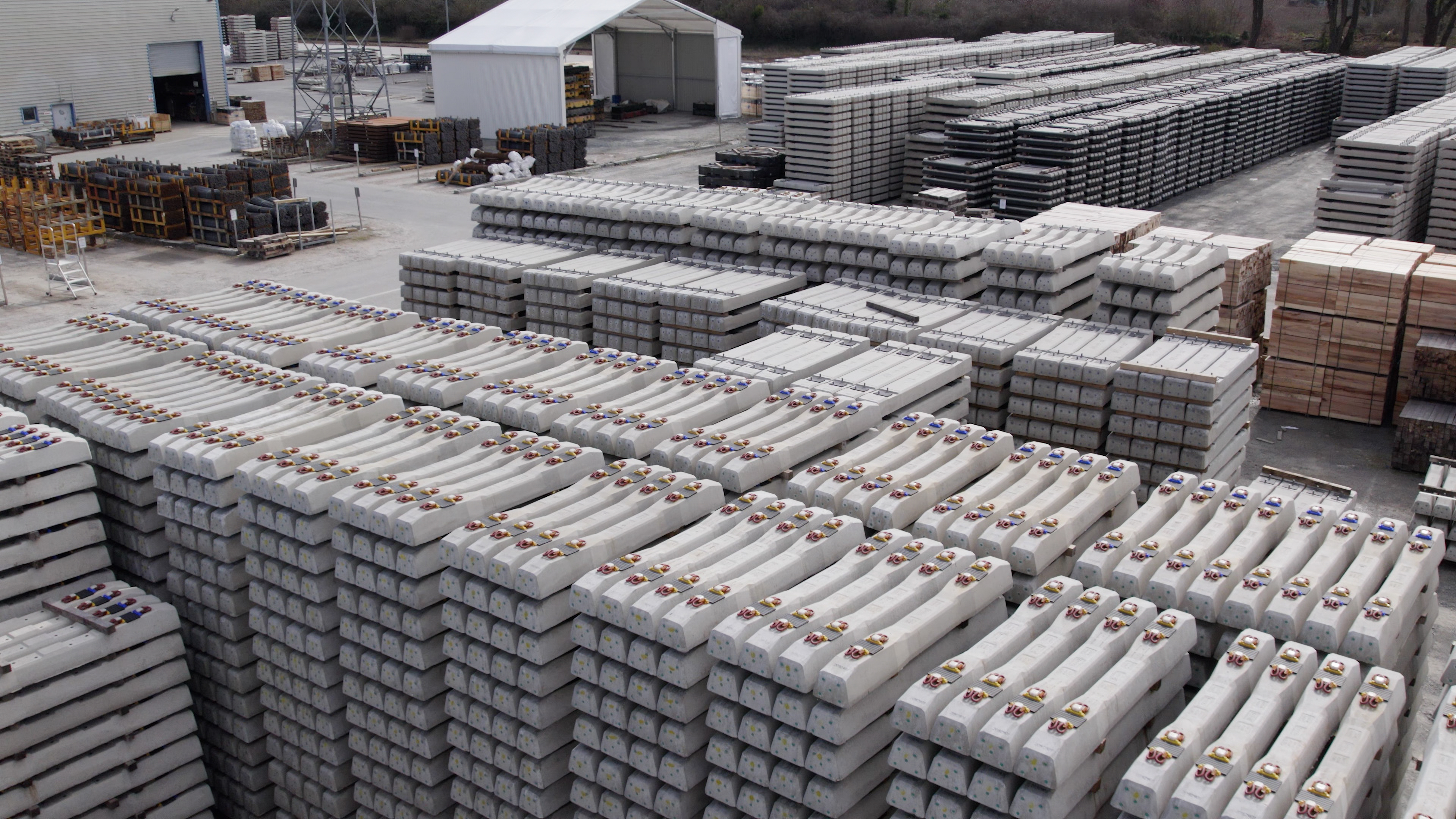 Concrete Sleeper storage