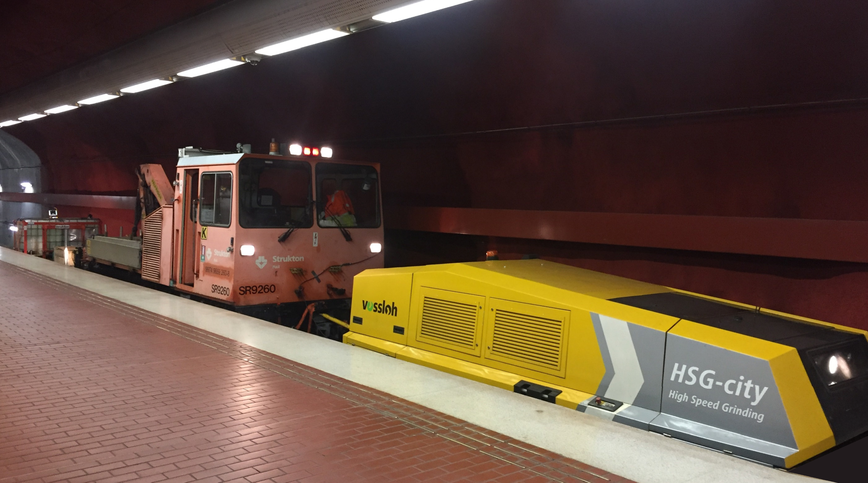 Der HSG-city im Einsatz im Stockholmer Untergrund