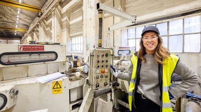 Ellen Erickson is a production technician at Vossloh Sannahed in Sweden