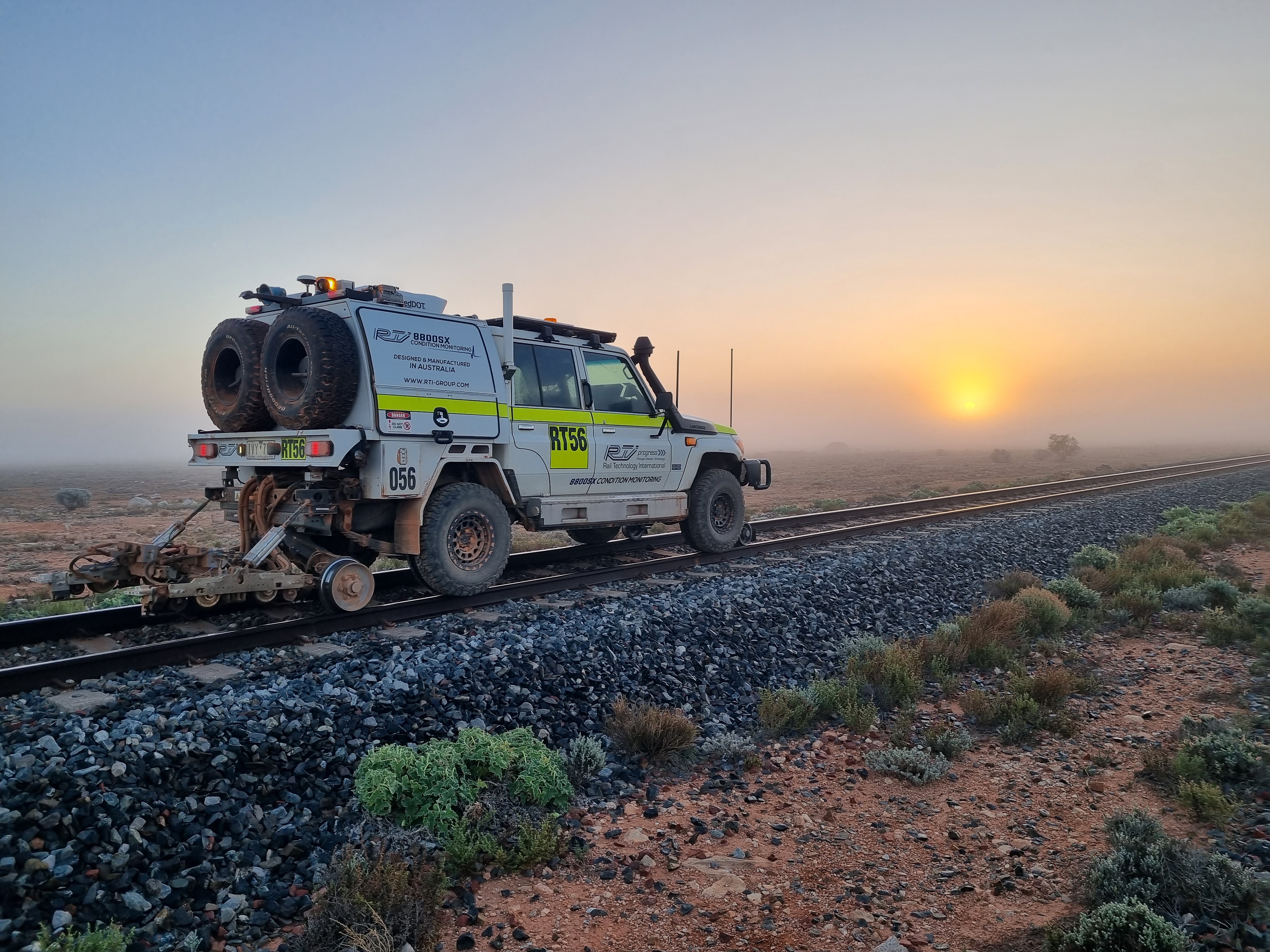 Railway inspection vehicle