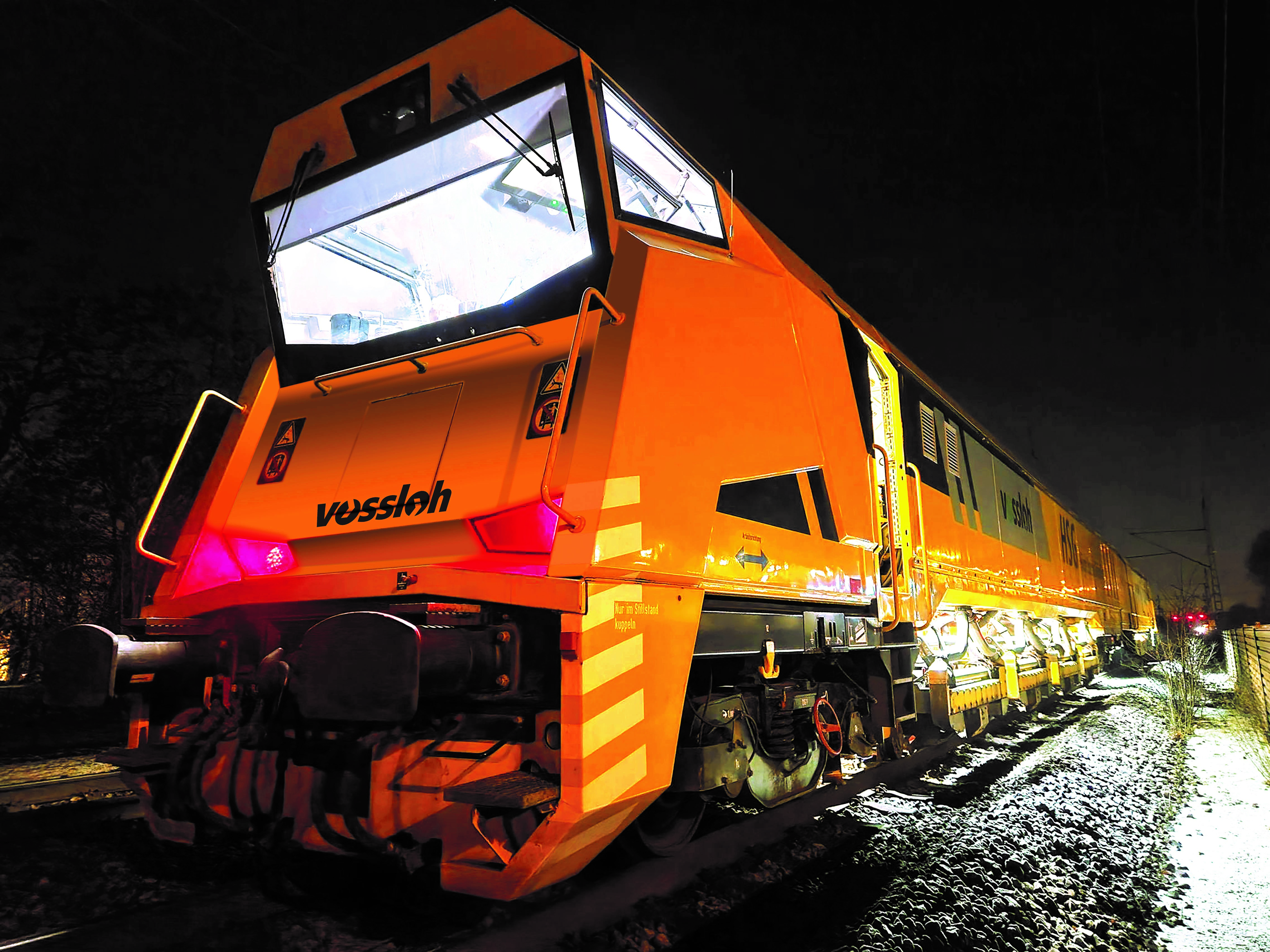 Vossloh’s High Speed Grinding train at work