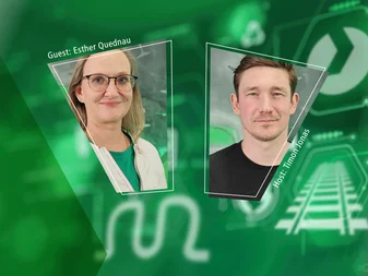 Podcast Vorschaubild mit 2 Personen