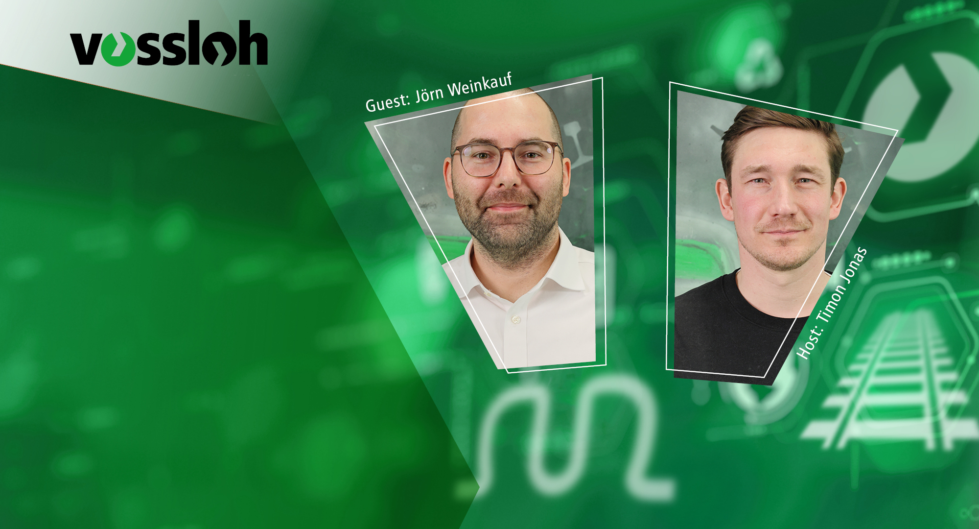  Podcast thumbnail with two people